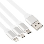 Καλώδιο Φόρτισης 3 σε 1 USB to Lightning-Type-C-Μicro USB